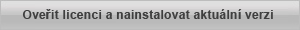 Ovit licenci a nainstalovat aktuln verzi